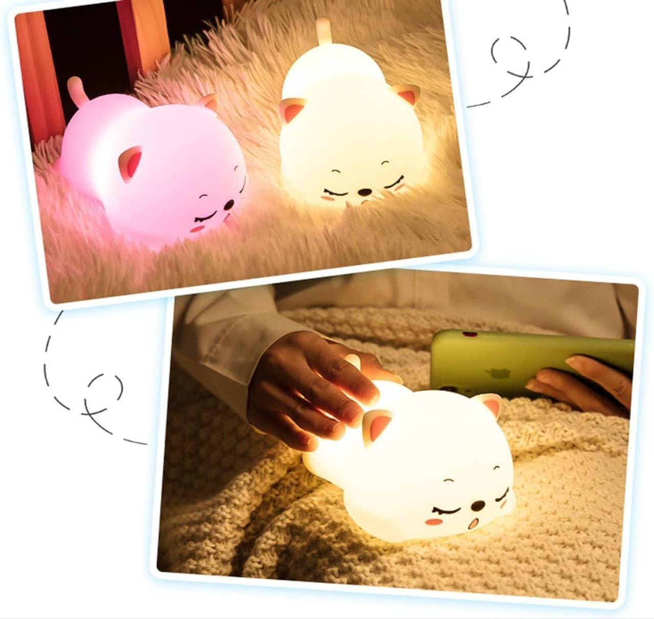 Silicon Snoring Cat™ Night Light Night Lamp